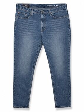MBX Slim Tapered Stretch Jeans Men’s 38x32 Medium Wash Denim Slim Taper Fit